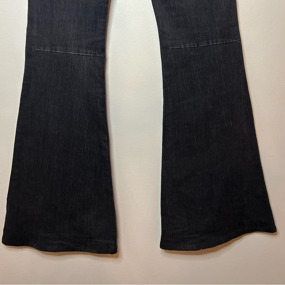 Newbury Kustom Midrise 70’s Bell Bottom Flare Stretch Pull On Jeans Size S - Picture 11 of 11